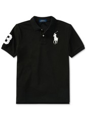 Ralph Lauren: Polo Polo Ralph Lauren Toddler and Little Boys Big Pony Cotton Mesh Polo - White