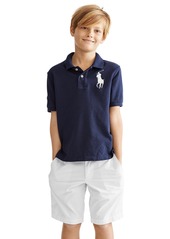 Ralph Lauren: Polo Polo Ralph Lauren Toddler and Little Boys Big Pony Cotton Mesh Polo - White