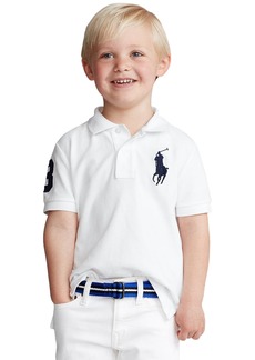 Ralph Lauren: Polo Polo Ralph Lauren Toddler and Little Boys Big Pony Cotton Mesh Polo - White