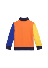 Ralph Lauren: Polo Polo Ralph Lauren Toddler and Little Boys Color-Blocked Double-Knit Sweatshirt - Stafford Green Multi