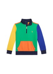 Ralph Lauren: Polo Polo Ralph Lauren Toddler and Little Boys Color-Blocked Double-Knit Sweatshirt - Stafford Green Multi