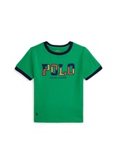 Ralph Lauren: Polo Polo Ralph Lauren Toddler and Little Boys Corduroy-Logo Cotton Jersey Tee - White