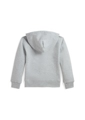 Ralph Lauren: Polo Polo Ralph Lauren Toddler and Little Boys Corduroy-Logo Fleece Full-Zip Hoodie - Grey Heather