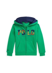 Ralph Lauren: Polo Polo Ralph Lauren Toddler and Little Boys Corduroy-Logo Fleece Full-Zip Hoodie - Grey Heather