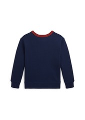 Ralph Lauren: Polo Polo Ralph Lauren Toddler and Little Boys Corduroy-Logo Fleece Sweatshirt - Navy