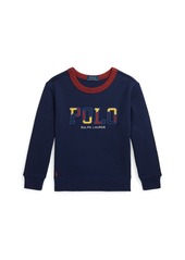 Ralph Lauren: Polo Polo Ralph Lauren Toddler and Little Boys Corduroy-Logo Fleece Sweatshirt - Navy