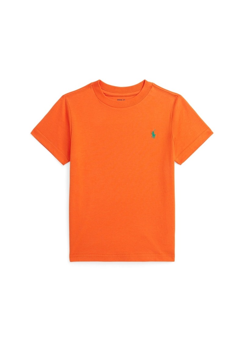 Ralph Lauren: Polo Polo Ralph Lauren Toddler and Little Boys Cotton Jersey Crewneck Tee - Flannel Orange