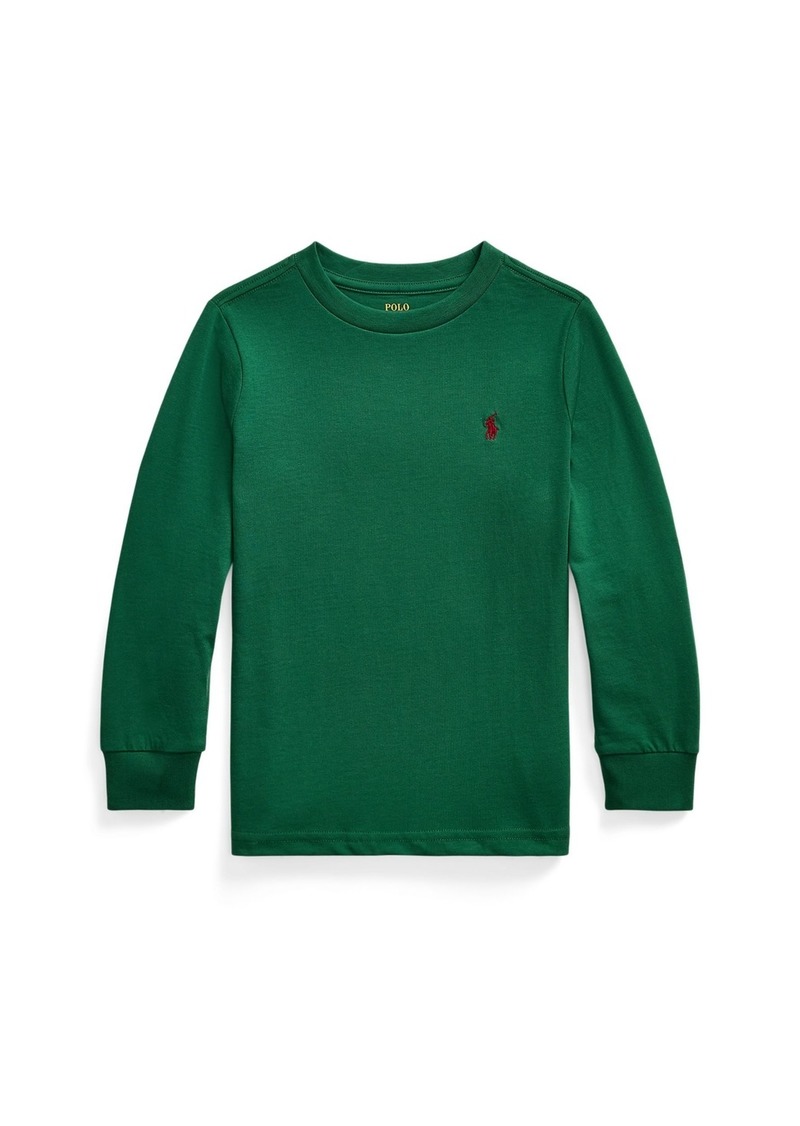 Ralph Lauren: Polo Polo Ralph Lauren Toddler and Little Boys Cotton Jersey Long-Sleeve T-shirt - Stuart Green