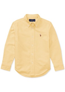 Ralph Lauren: Polo Polo Ralph Lauren Toddler and Little Boys Cotton Oxford Shirt - Yellow