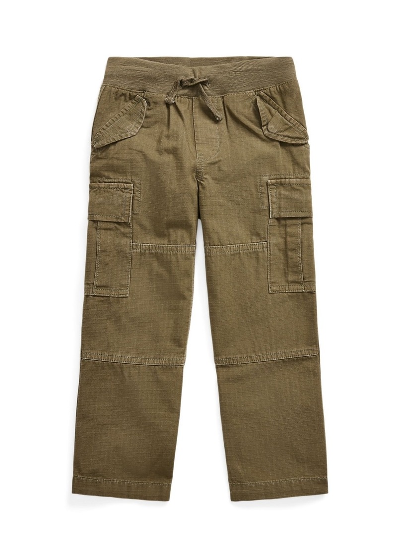 Ralph Lauren: Polo Polo Ralph Lauren Toddler and Little Boys Cotton Ripstop Cargo Pants - Outdoors Olive
