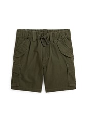 Ralph Lauren: Polo Polo Ralph Lauren Toddler and Little Boys Cotton Ripstop Cargo Shorts - Company Olive