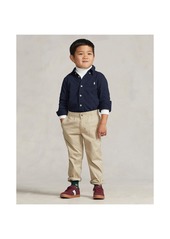 Ralph Lauren: Polo Polo Ralph Lauren Toddler and Little Boys Featherweight Cotton Mesh Shirt - Estate Blue