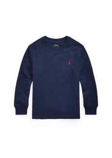 Ralph Lauren: Polo Polo Ralph Lauren Toddler and Little Boys Jersey Long-Sleeve T-shirt - Cruise Navy