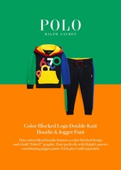 Ralph Lauren: Polo Polo Ralph Lauren Toddler and Little Boys Logo Double-Knit Jogger Pants - Polo Black Multi