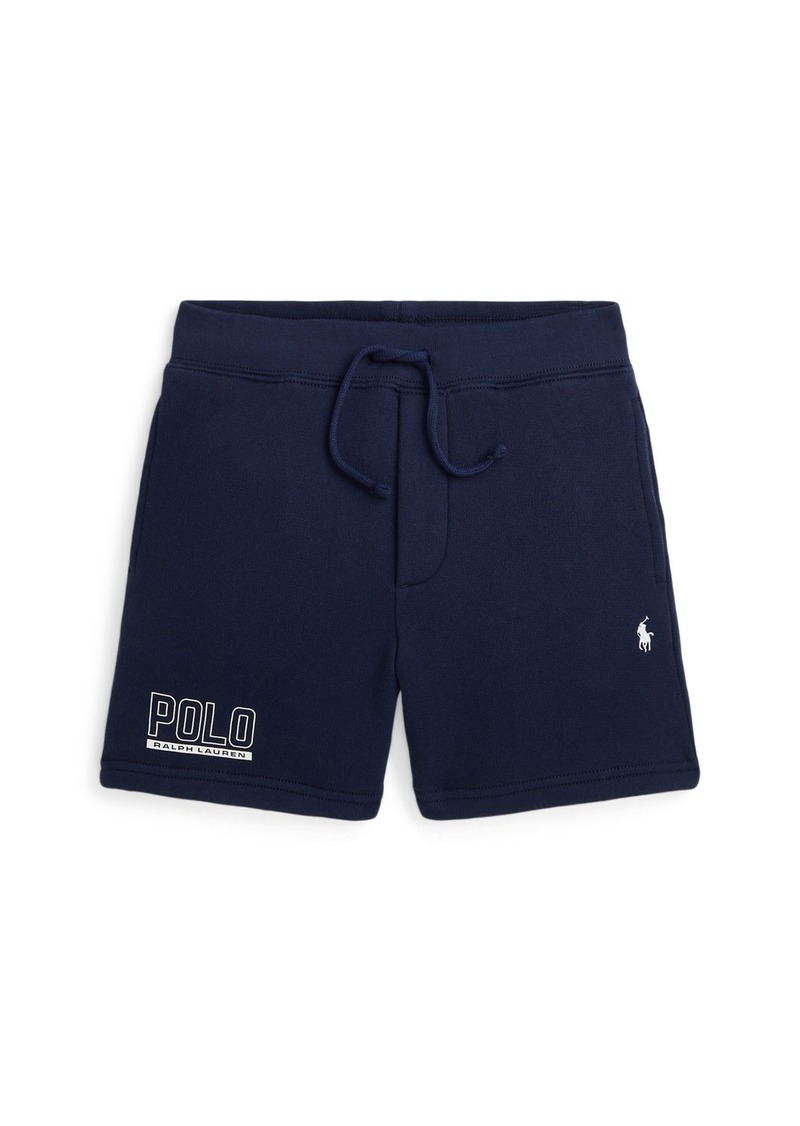 Ralph Lauren: Polo Polo Ralph Lauren Toddler and Little Boys Logo Fleece Shorts - Newport Navy