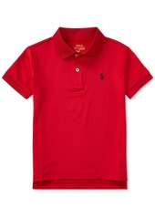 Ralph Lauren: Polo Polo Ralph Lauren Toddler and Little Boys Performance Jersey Polo Shirt - Polo Black