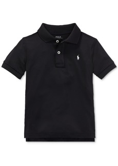 Ralph Lauren: Polo Polo Ralph Lauren Toddler and Little Boys Performance Jersey Polo Shirt - Polo Black