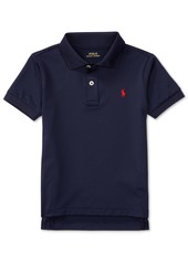 Ralph Lauren: Polo Polo Ralph Lauren Toddler and Little Boys Performance Jersey Polo Shirt - Polo Black