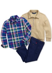 Ralph Lauren: Polo Polo Ralph Lauren Toddler and Little Boys Plaid Cotton Oxford Shirt - Multi