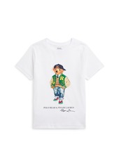 Ralph Lauren: Polo Polo Ralph Lauren Toddler and Little Boys Polo Bear Cotton Jersey Tee - Blue