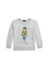 Ralph Lauren: Polo Polo Ralph Lauren Toddler and Little Boys Polo Bear Fleece Sweatshirt - Grey