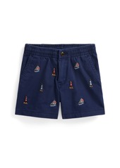 Ralph Lauren: Polo Polo Ralph Lauren Toddler and Little Boys Polo Prepster Embroidered Chino Shorts - Newport Navy