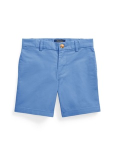 Ralph Lauren: Polo Polo Ralph Lauren Toddler and Little Boys Straight Fit Flex Abrasion Twill Shorts - Nimes Blue