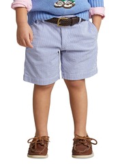 Ralph Lauren: Polo Polo Ralph Lauren Toddler and Little Boys Stretch Seersucker Shorts - Blue Seersucker
