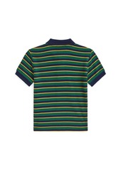 Ralph Lauren: Polo Polo Ralph Lauren Toddler and Little Boys Striped Soft Cotton Polo Shirt - Red Carpet Multi