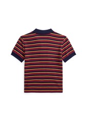 Ralph Lauren: Polo Polo Ralph Lauren Toddler and Little Boys Striped Soft Cotton Polo Shirt - Red Carpet Multi