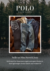 Ralph Lauren: Polo Polo Ralph Lauren Big Boys Sullivan Slim Stretch Jeans - Cohen White