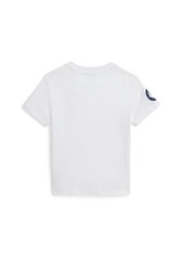 Ralph Lauren: Polo Polo Ralph Lauren Toddler and Little Boys Team Usa Cotton Jersey Tee - White