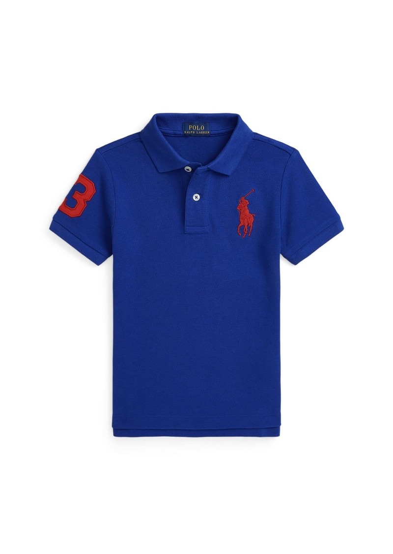 Ralph Lauren: Polo Polo Ralph Lauren Toddler and Little Boys The Iconic Mesh Polo Shirt - Blue