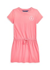 Ralph Lauren: Polo Polo Ralph Lauren Toddler and Little Girls Big Pony Logo Cotton Jersey T-shirt Dress - Ribbon Pink