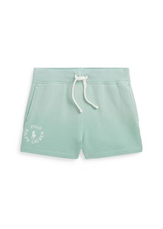 Ralph Lauren: Polo Polo Ralph Lauren Toddler and Little Girls Big Pony Logo Cotton Terry Shorts - Celadon