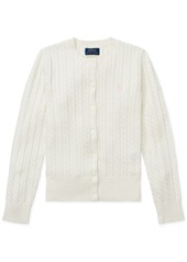 Ralph Lauren: Polo Polo Ralph Lauren Toddler and Little Girls Cable-Knit Cotton Cardigan - Hint of Pink