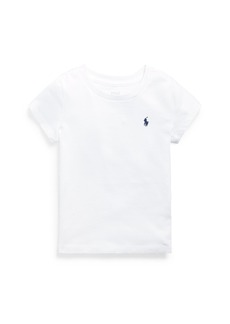 Ralph Lauren: Polo Polo Ralph Lauren Toddler and Little Girls Cotton Jersey Short Sleeve T-shirt - White