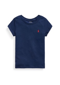 Ralph Lauren: Polo Polo Ralph Lauren Toddler and Little Girls Cotton Jersey Short Sleeve T-shirt - French Navy