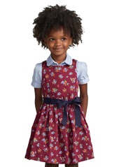 Ralph Lauren: Polo Polo Ralph Lauren Toddler and Little Girls Floral Cotton Sateen Dress - Beatrice Floral