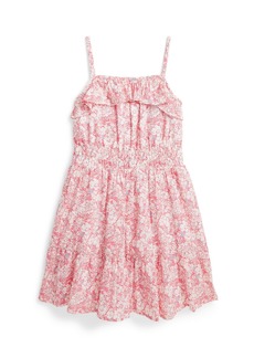 Ralph Lauren: Polo Polo Ralph Lauren Toddler and Little Girls Floral Cotton Seersucker Dress - Echelle Floral