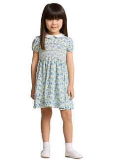 Ralph Lauren: Polo Polo Ralph Lauren Toddler and Little Girls Floral Smocked Cotton Seersucker Dress - Alma Floral
