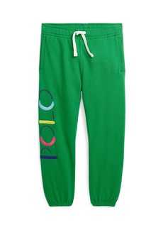 Ralph Lauren: Polo Polo Ralph Lauren Toddler and Little Girls Logo Fleece Jogger Pants - Preppy Green