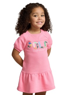 Ralph Lauren: Polo Polo Ralph Lauren Toddler and Little Girls Mixed-Logo Terry Dress - Florida Pink
