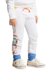 Ralph Lauren: Polo Polo Ralph Lauren Toddler and Little Girls Mixed-Logo Terry Jogger Pants - White