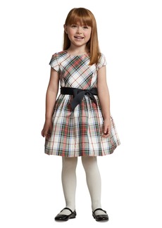 Ralph Lauren: Polo Polo Ralph Lauren Toddler and Little Girls Plaid Fit-and-Flare Dress - Cream-Red Multi
