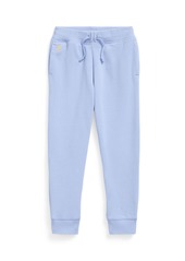 Ralph Lauren: Polo Polo Ralph Lauren Toddler and Little Girls Terry Jogger Pants - Blue Hyacinth with Corn Yellow