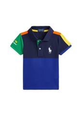 Ralph Lauren: Polo Polo Ralph Lauren Toddler and Little Girls Us Open Ball Crew Performance Polo Shirt - MULTI