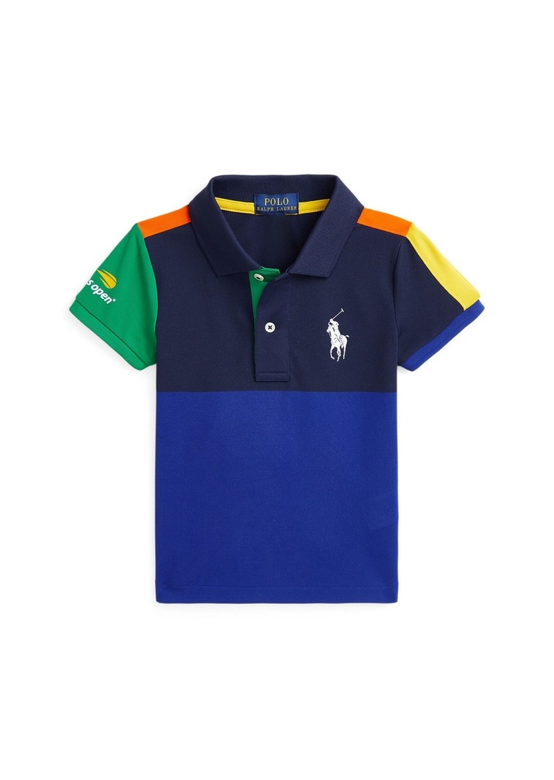 Ralph Lauren: Polo Polo Ralph Lauren Toddler and Little Girls Us Open Ball Crew Performance Polo Shirt - MULTI