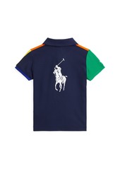 Ralph Lauren: Polo Polo Ralph Lauren Toddler and Little Girls Us Open Ball Crew Performance Polo Shirt - MULTI