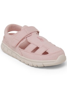 Ralph Lauren: Polo Polo Ralph Lauren Toddler Girls Barnes Fisherman Ez Fastening Strap Casual Sneakers from Finish Line - Pink